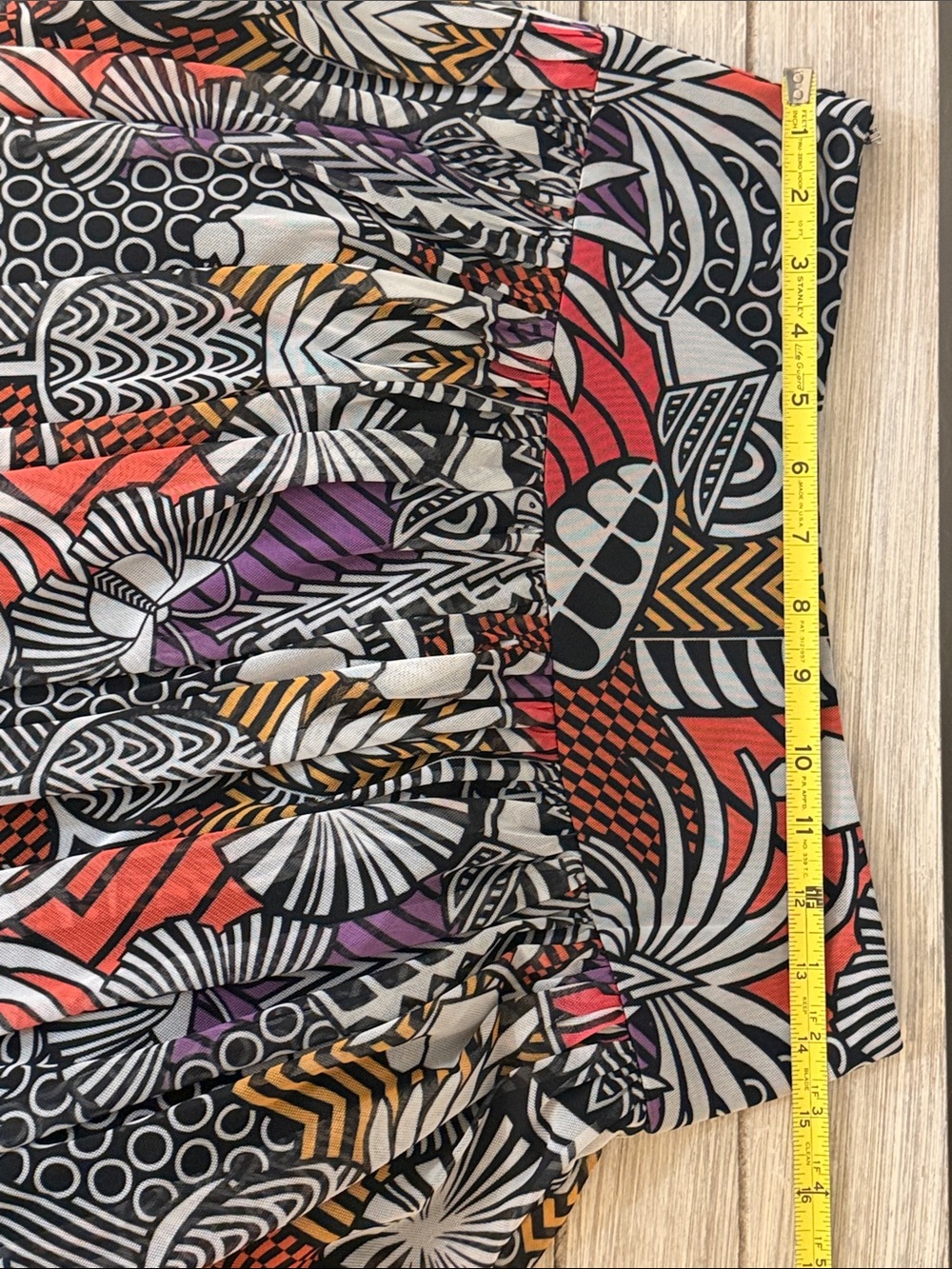 Farm Rio Anthropologie Tropical Geometric Maxi Skirt Small Colorful Boho Resort - Picture 11 of 12